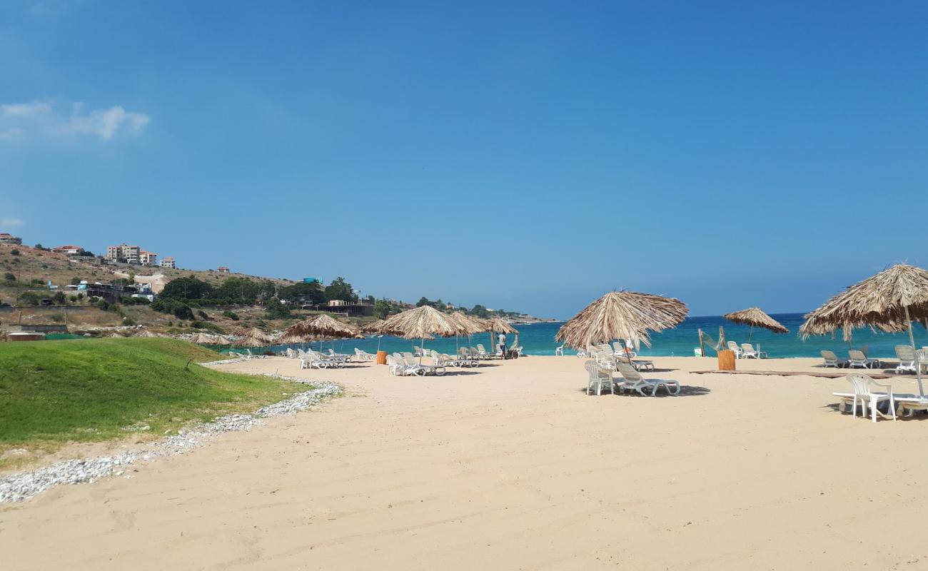 Photo of Summer Beach with bright fine sand surface