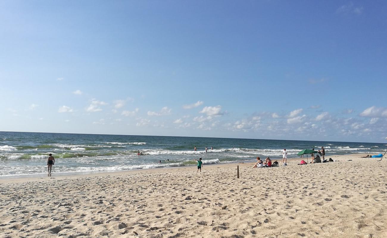 Photo of Juodkrante beach with bright sand surface