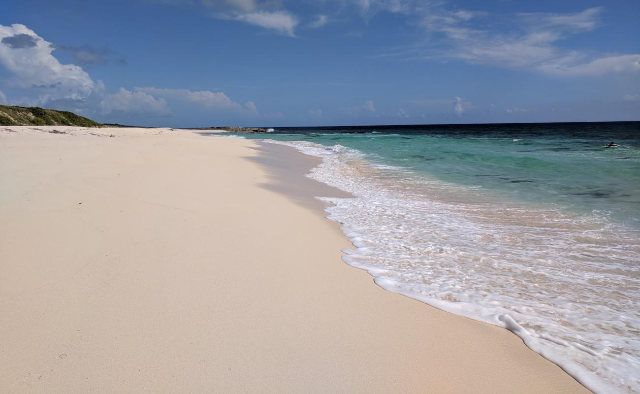 Photo of Surfer's beach with bright fine sand surface