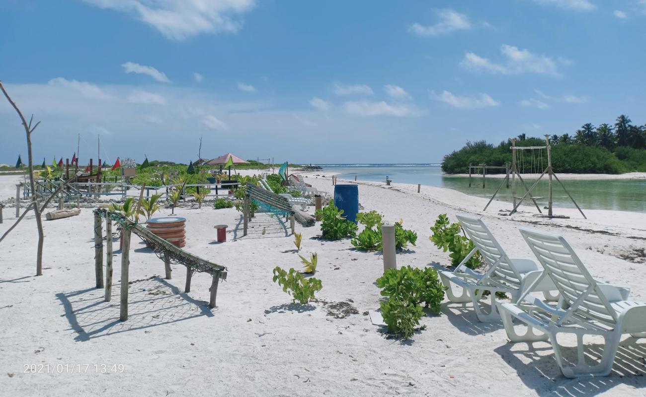 Photo of Feydhoo Sunset Beach with white sand surface