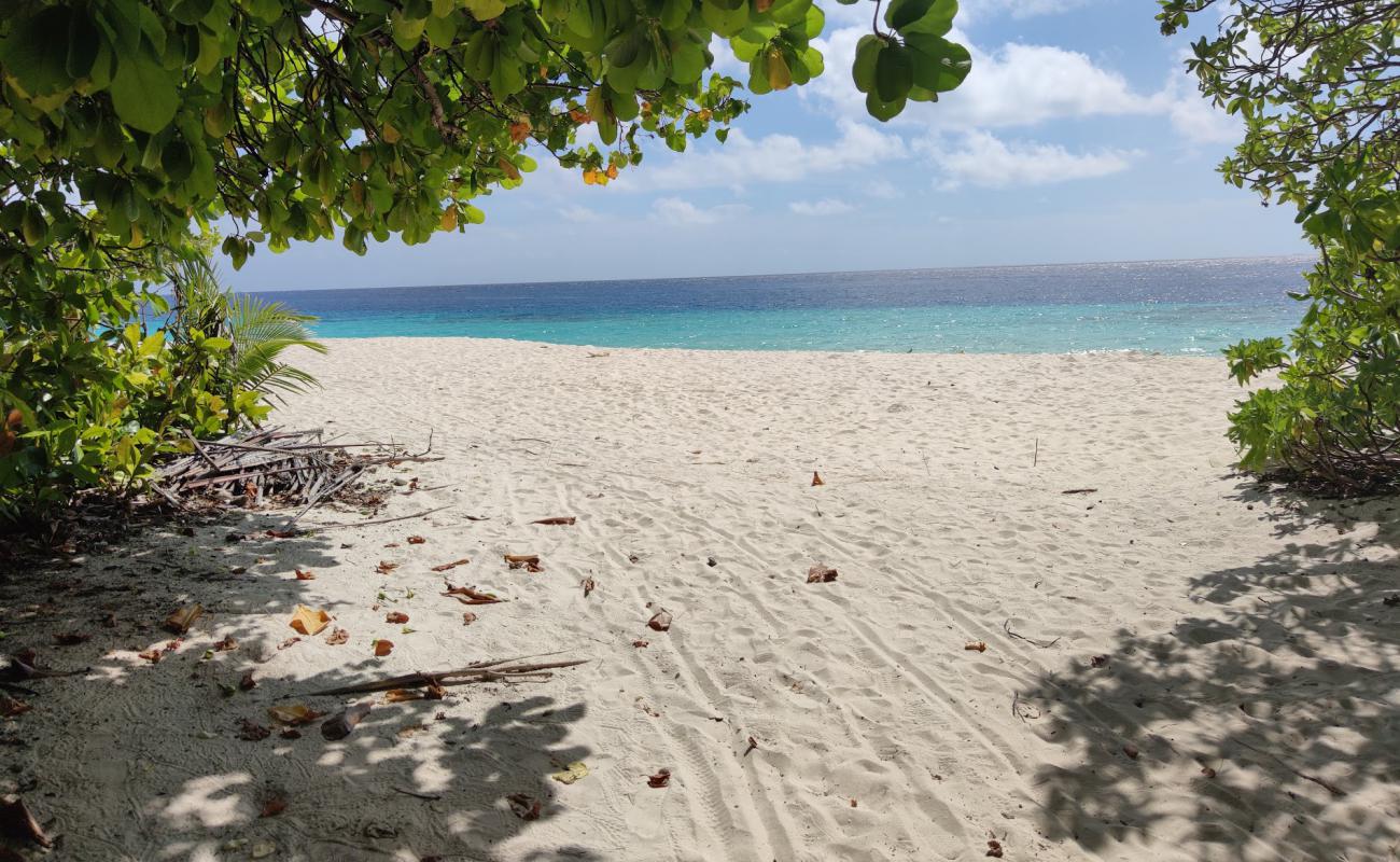 Photo of Olhumathi Beach with white sand surface