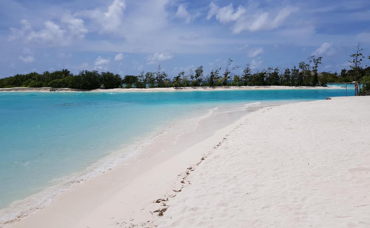 Photo of Kuda Huraa Resort Island with white sand surface