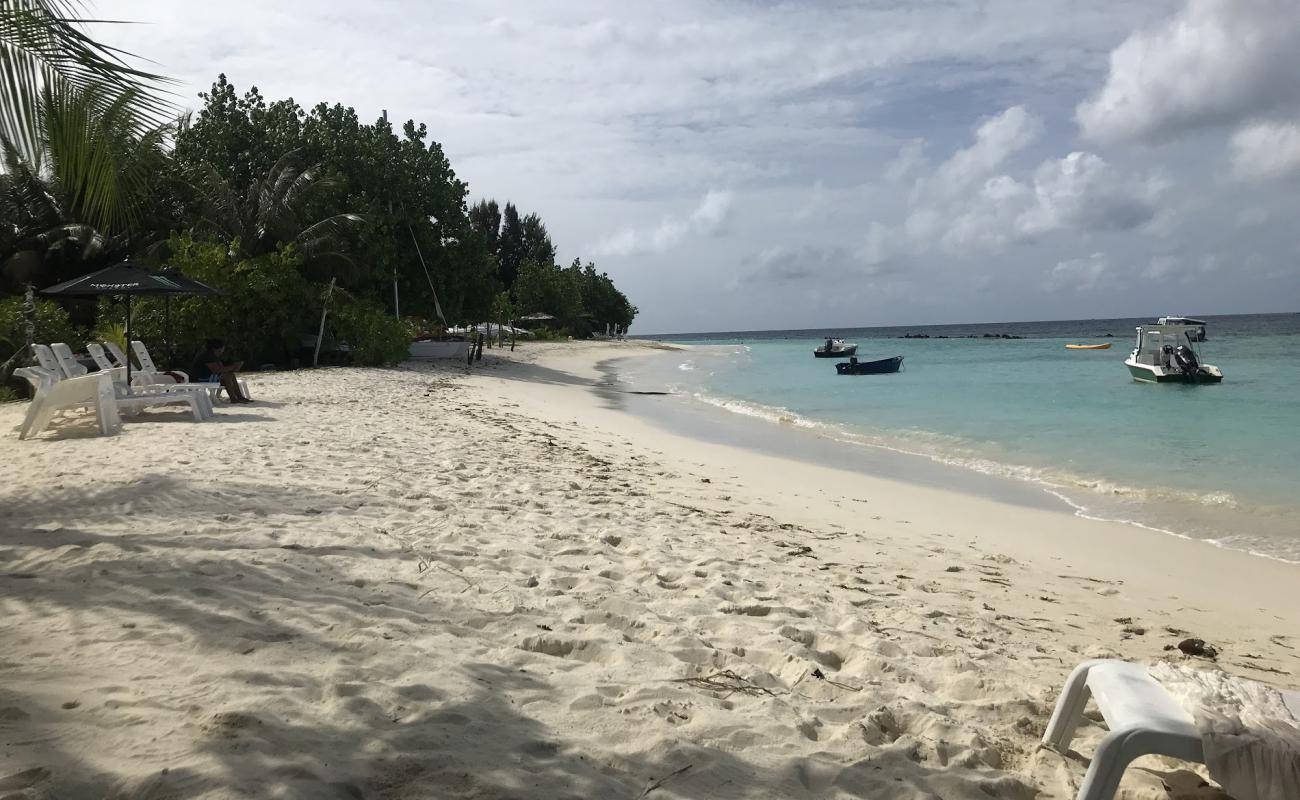 Photo of Thulusdhoo beach with white sand surface