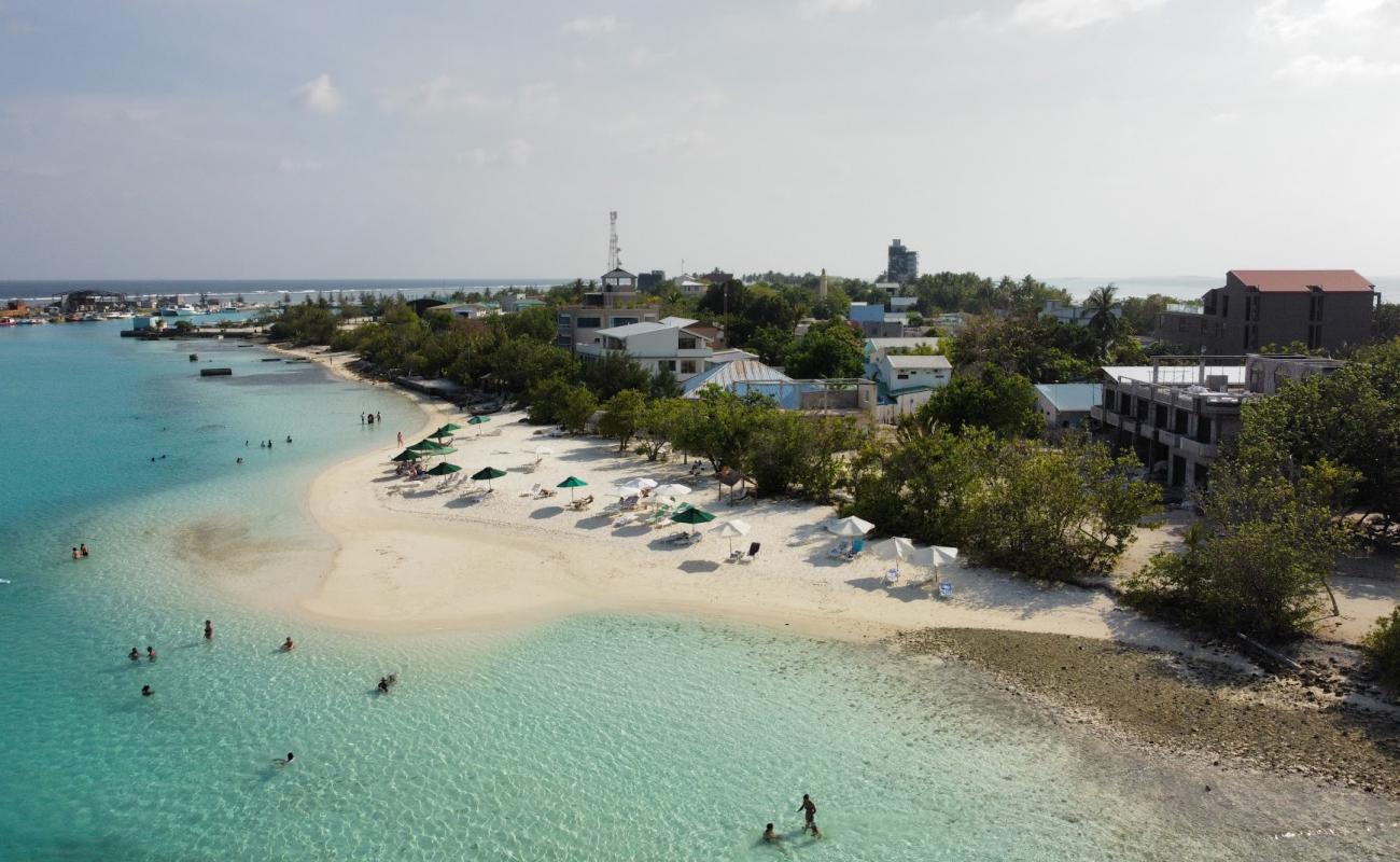 Photo of Dhiffushi Kite Beach with white sand surface