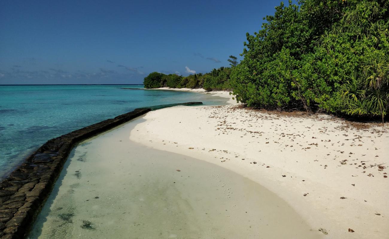 Photo of Rasfari island with white sand surface