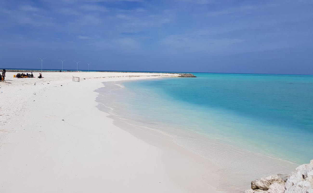 Photo of Gaafaru Beach with white sand surface