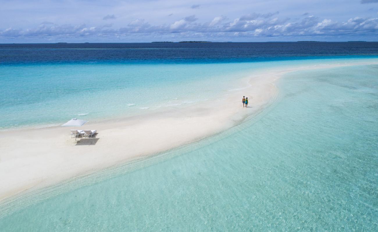 Photo of Landaagiraavaru Island Beach with white sand surface