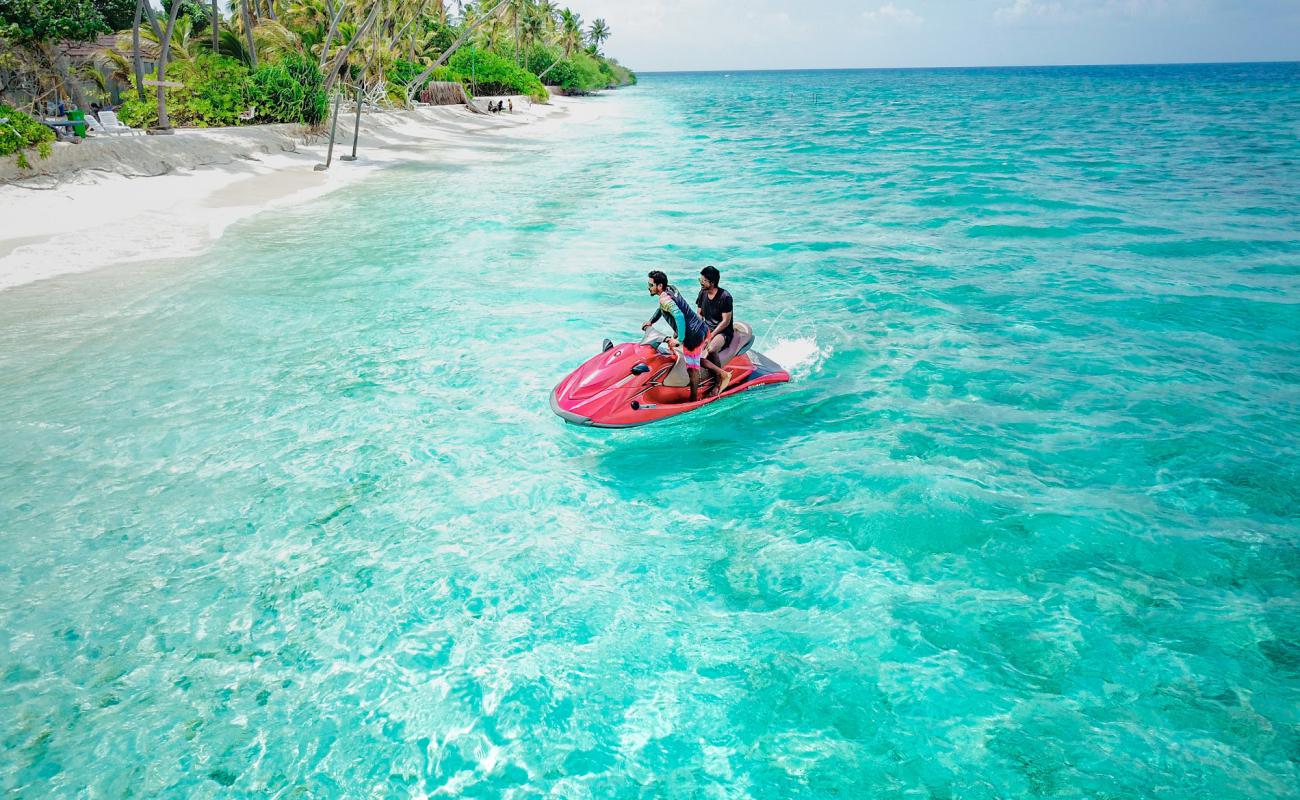 Photo of Fodhdhoo Beach with white sand surface