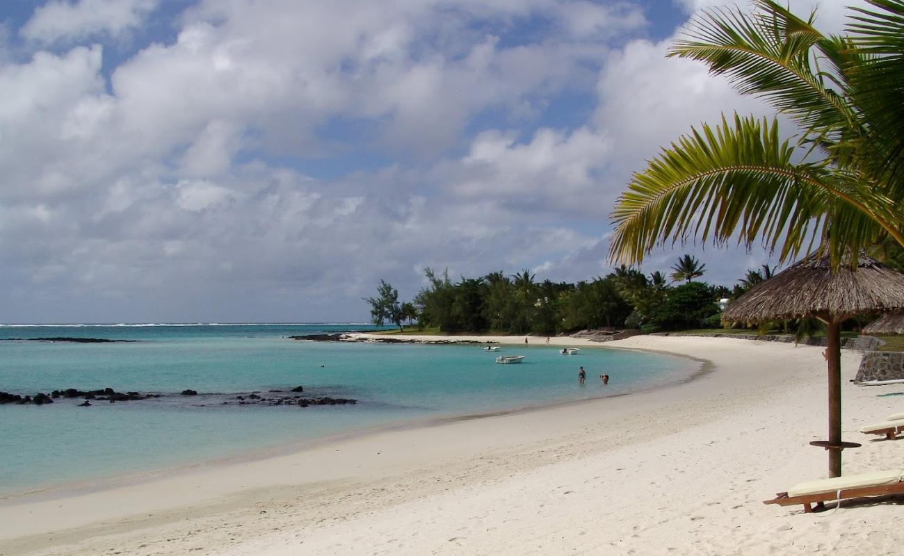 Photo of Poste de Flacq beach with white fine sand surface