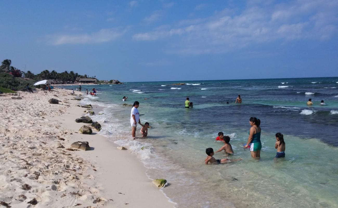 Photo of Playa Mirador with bright sand & rocks surface