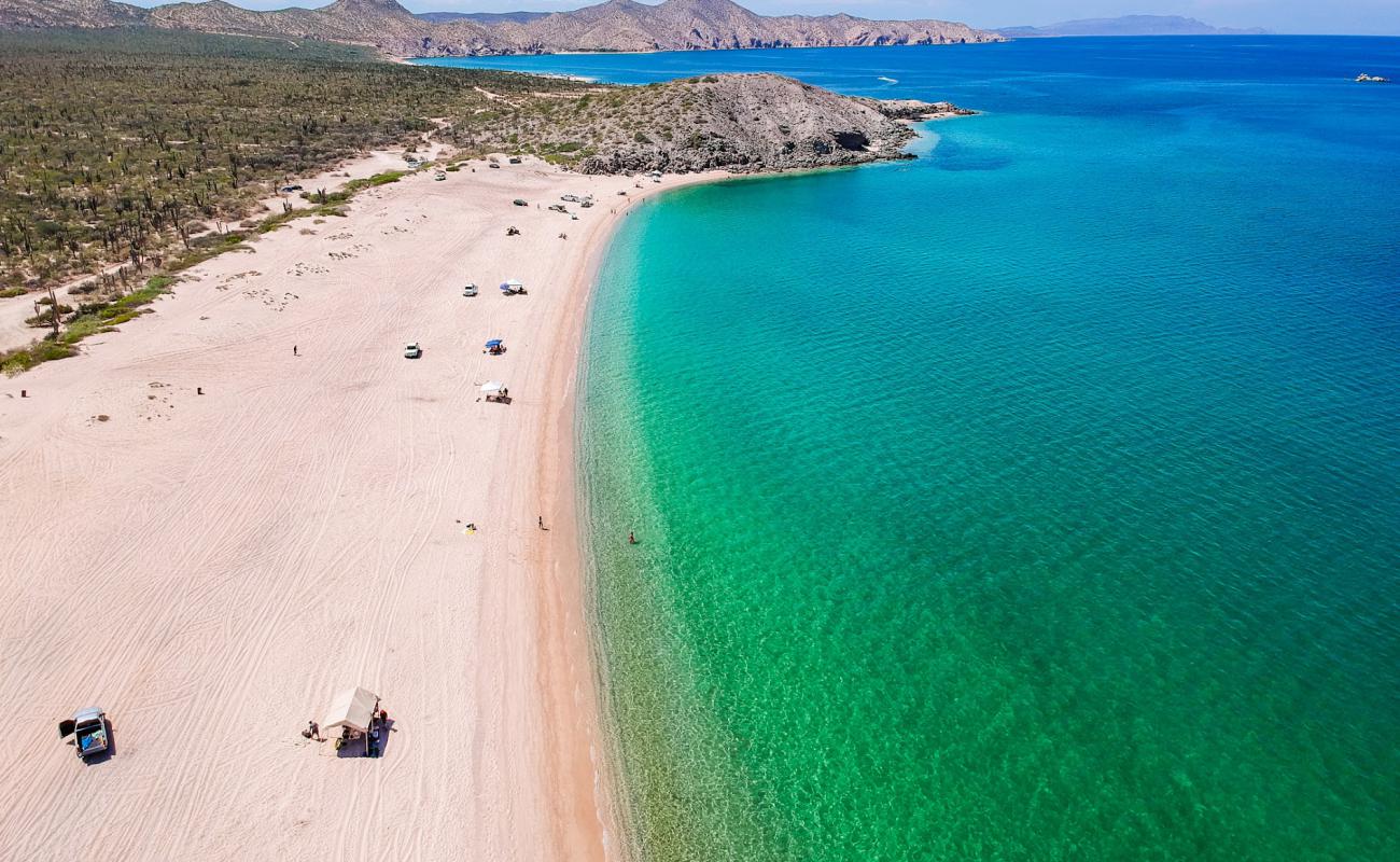 Photo of El Saltito beach with bright sand surface