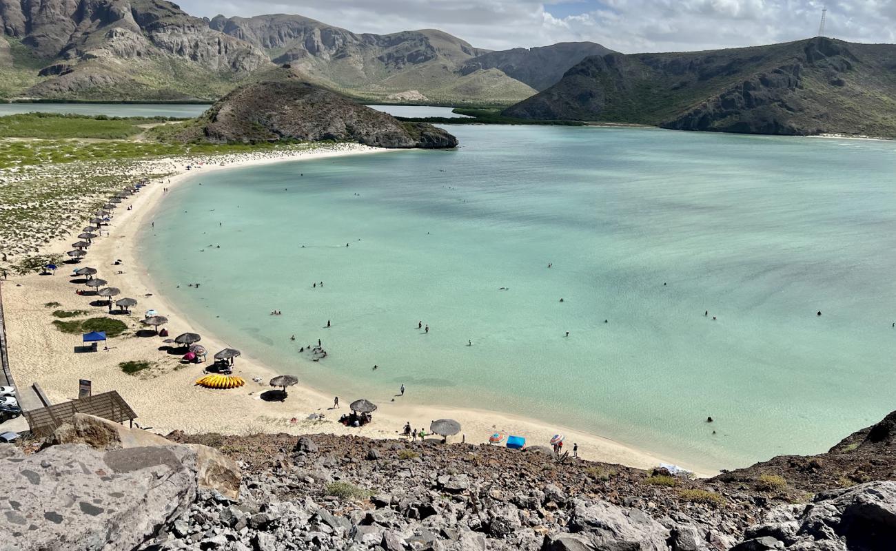 Photo of Playa Balandra with bright fine sand surface