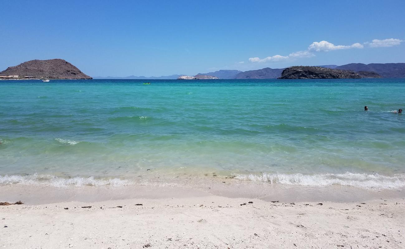 Photo of Playa Santispac with bright sand surface