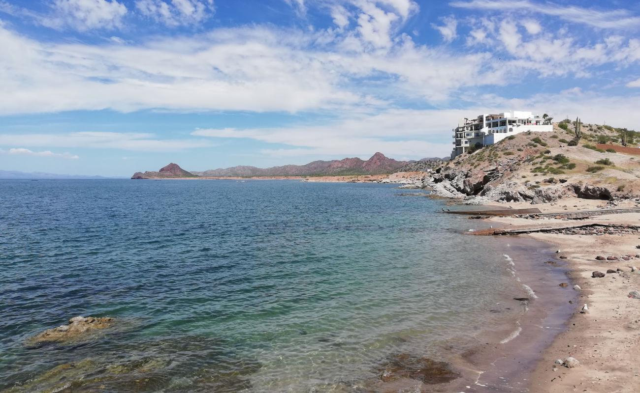 Photo of Bay Estela beach with gray sand surface