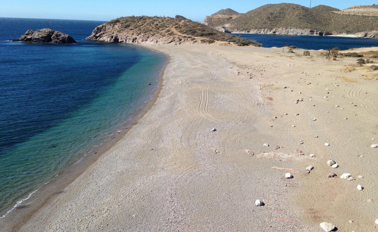 Photo of Piedras Pintas beach with light fine pebble surface