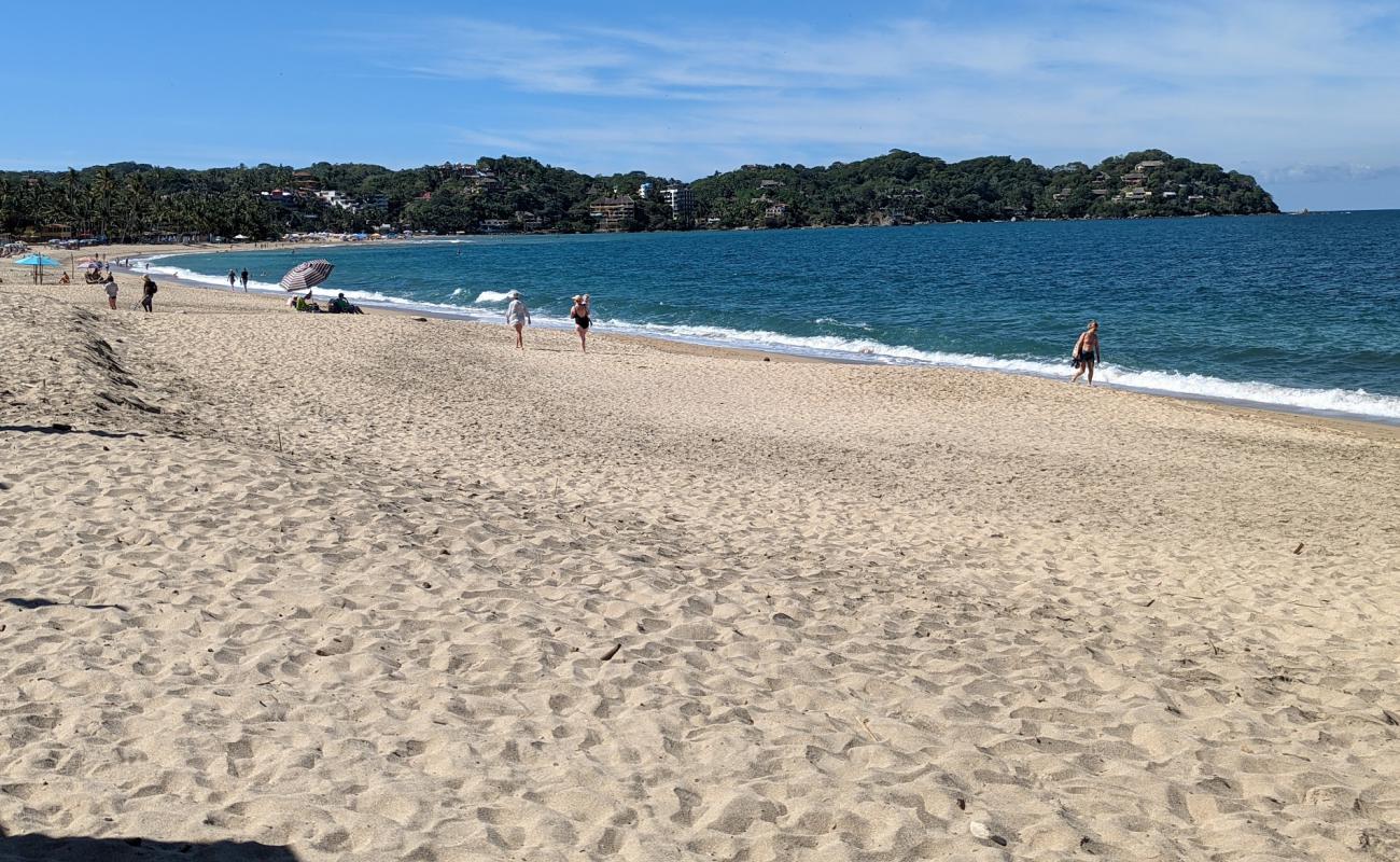 Photo of Sayulita beach with bright sand surface