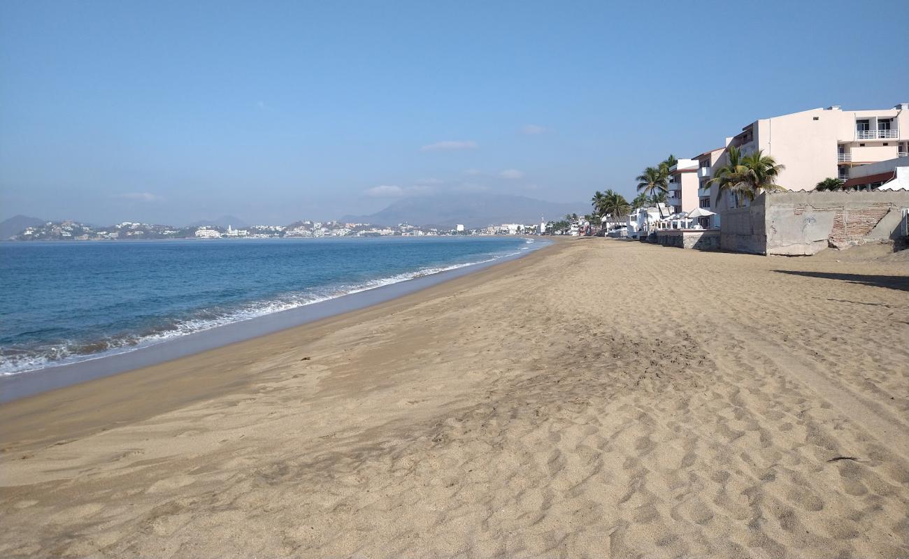 Photo of Playa Salagua with brown sand surface