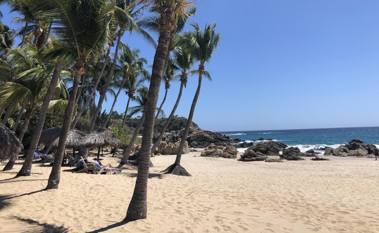 Photo of Playa Bacocho with light fine pebble surface