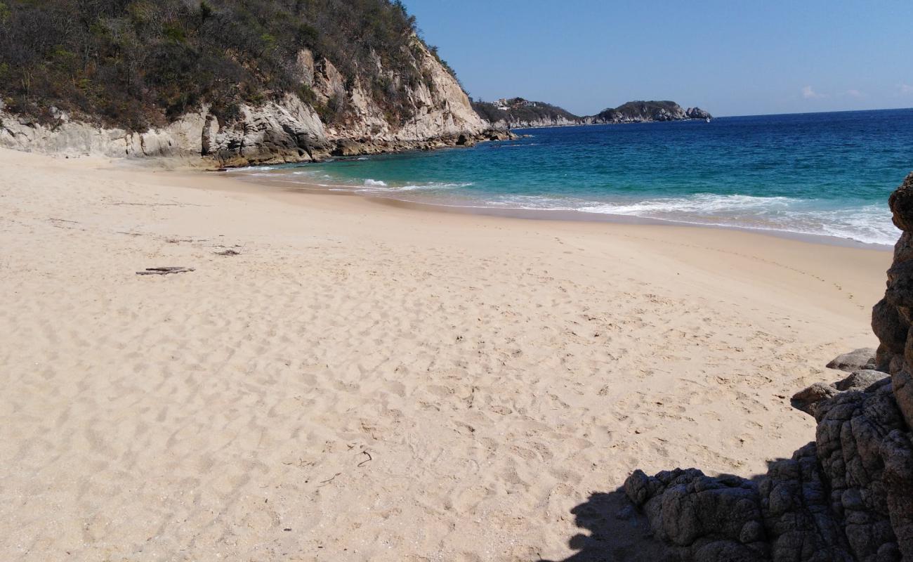 Photo of Esperanza beach with bright fine sand surface