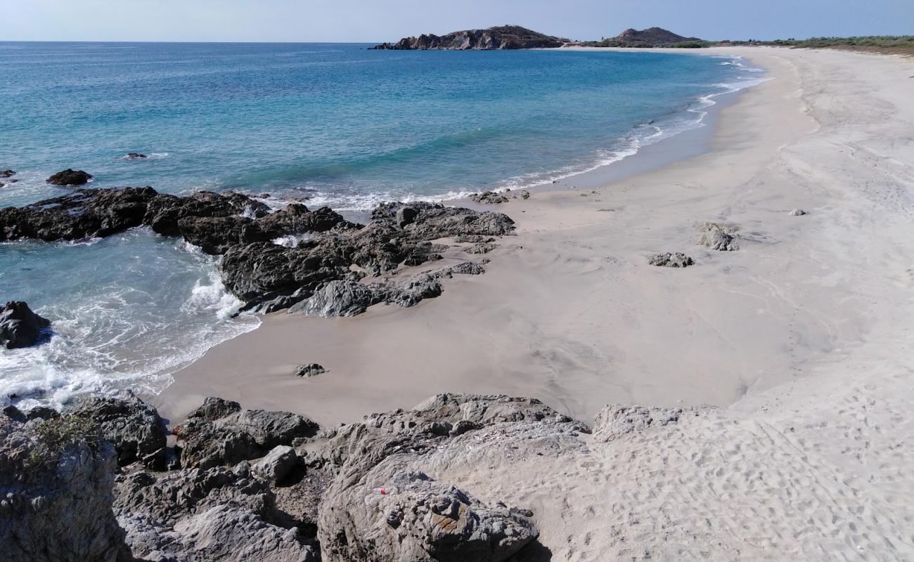 Photo of Santiago Astata beach with bright fine sand surface