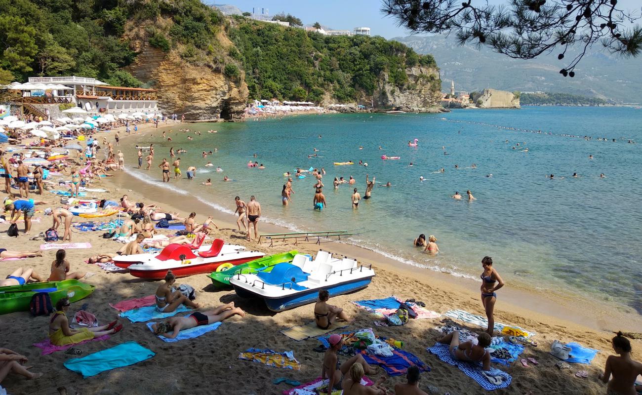 Photo of Mogren beach with light fine pebble surface