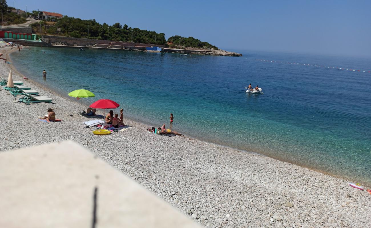 Photo of Utjeha beach with light pebble surface