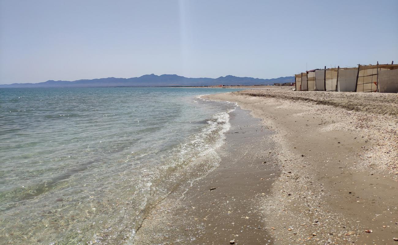 Photo of Pores beach with bright sand surface