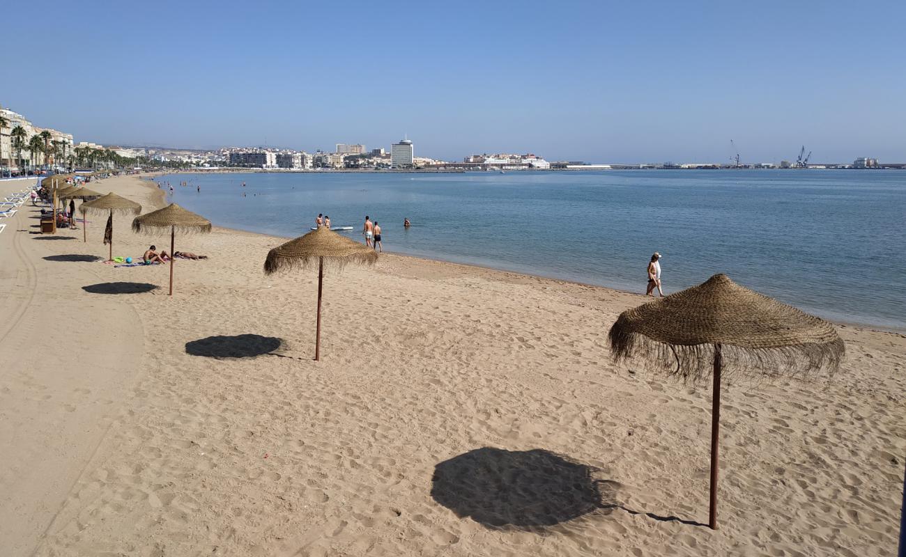 Photo of Playa de los Carabos with bright fine sand surface