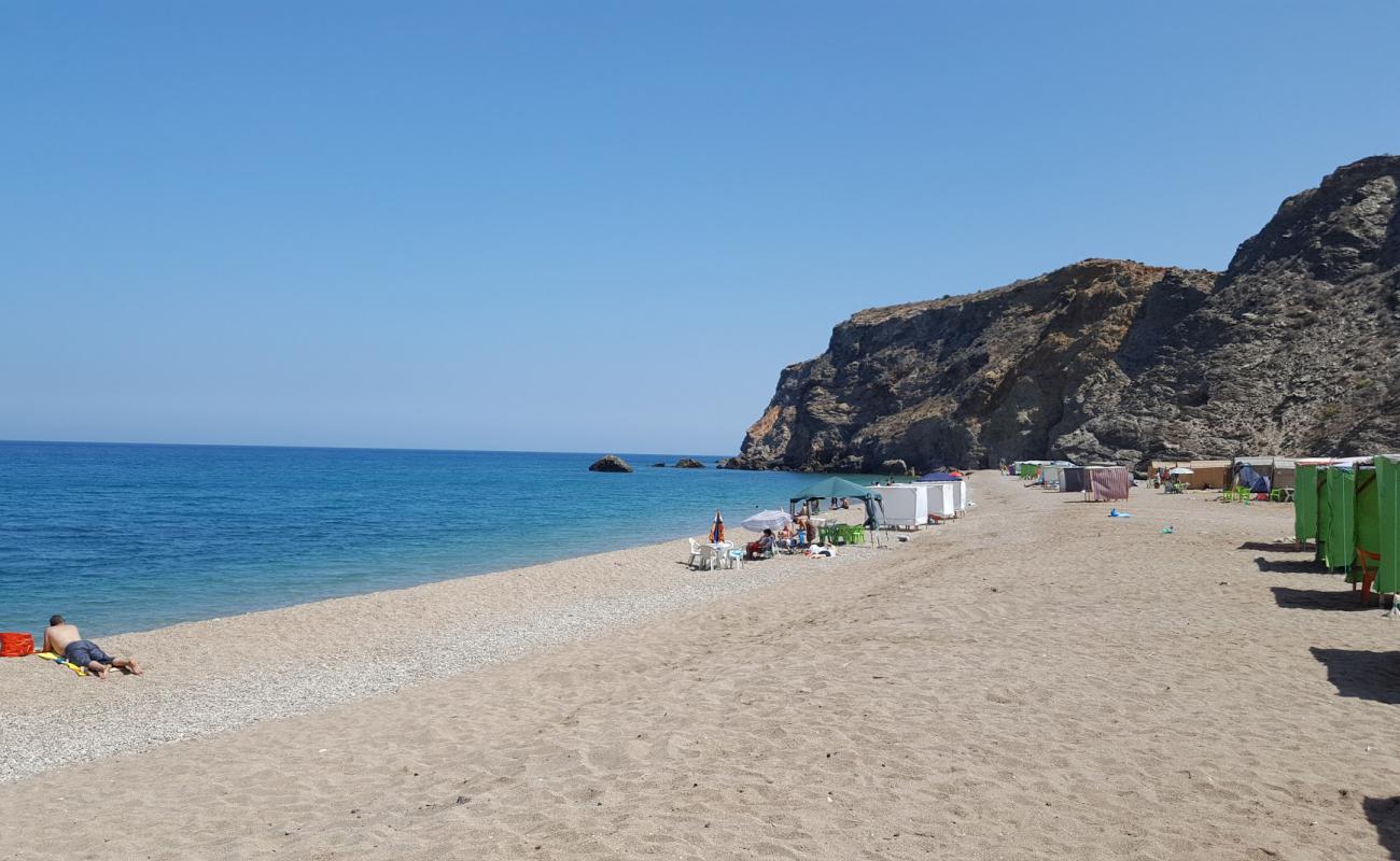 Photo of Plage Abdouna with gray fine pebble surface