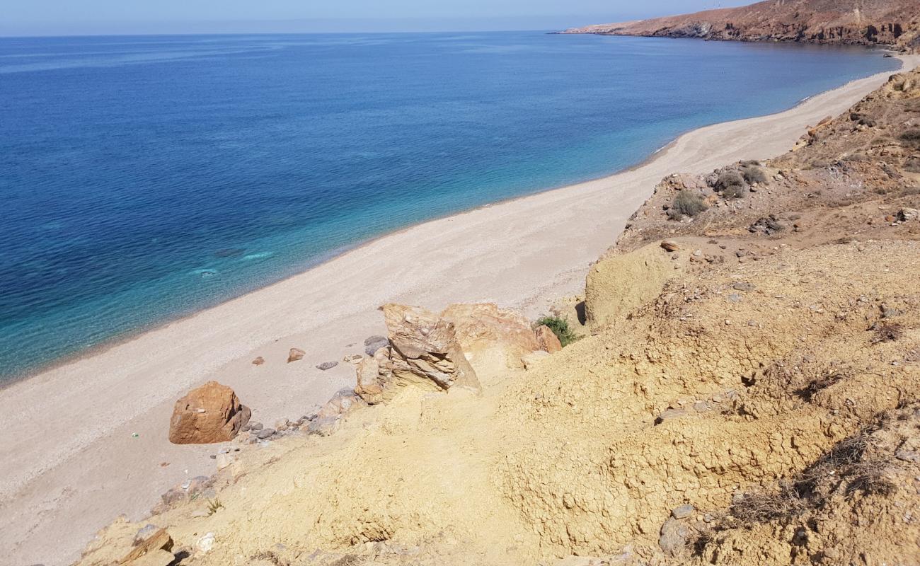 Photo of Boukhizzou beach with light fine pebble surface