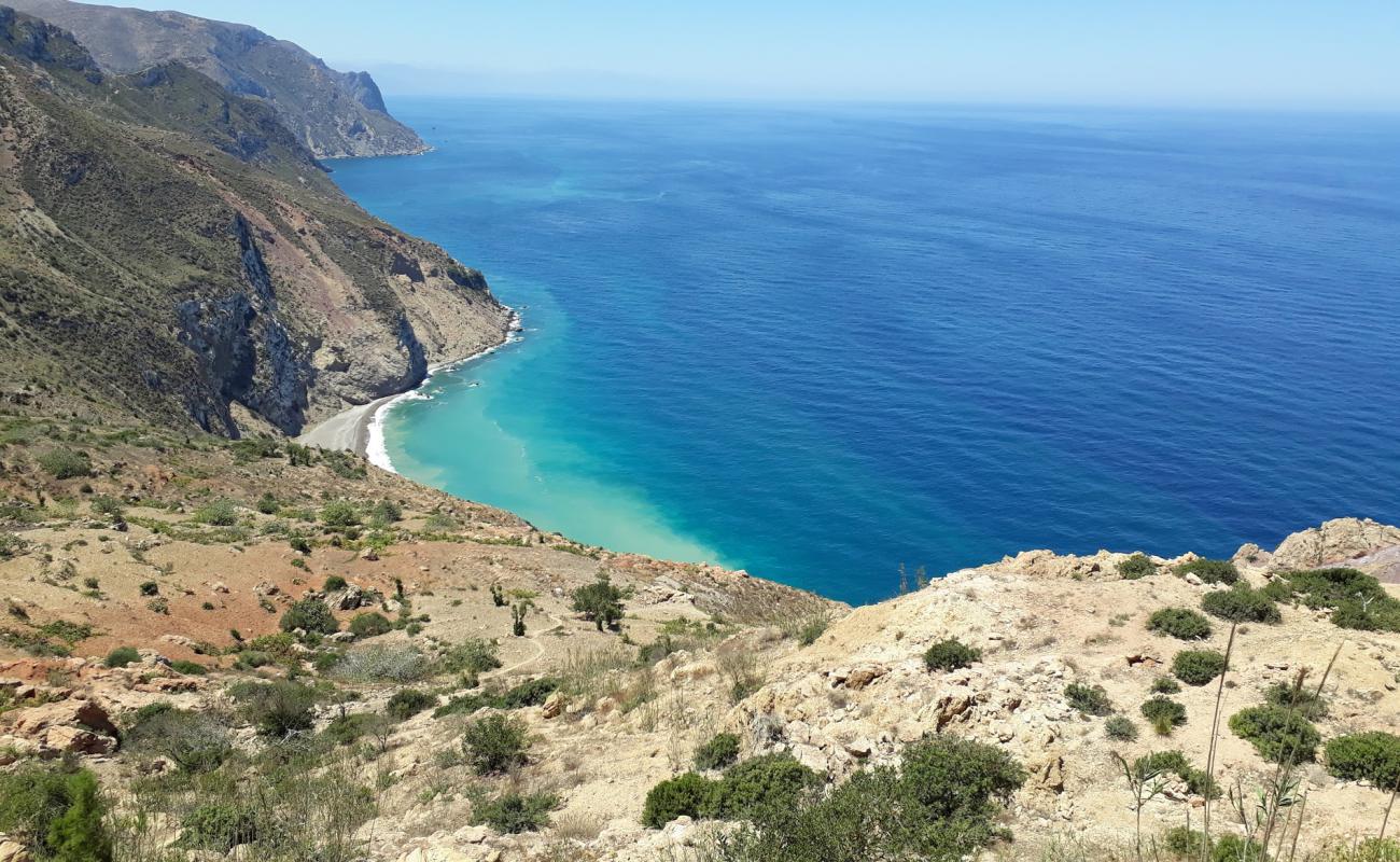 Photo of Plage Taoussarte with gray pebble surface