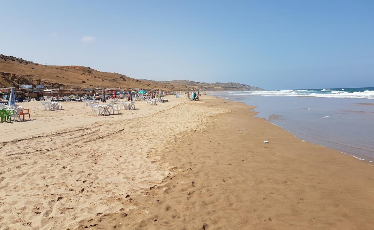 Photo of Plage Des Coves, Asilah with bright fine sand surface