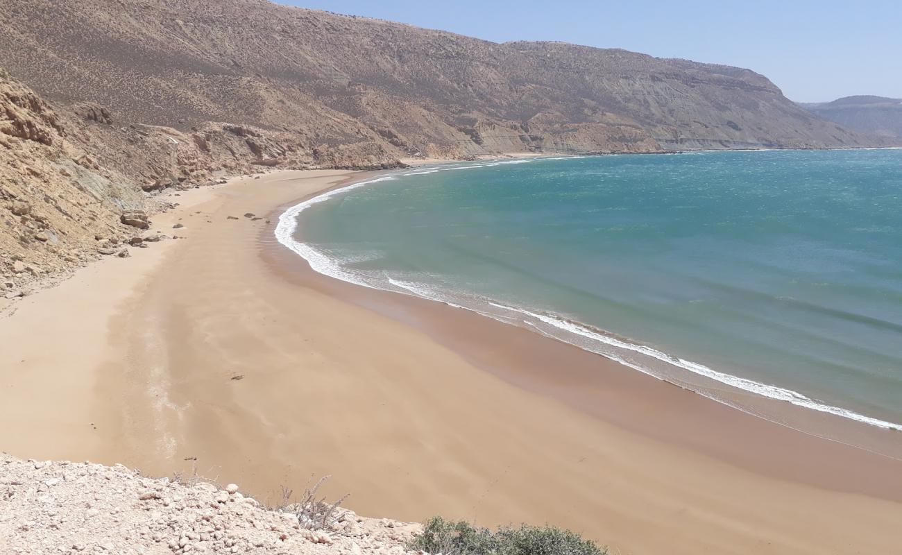 Photo of Plage d'Imsouane 2 with brown fine sand surface