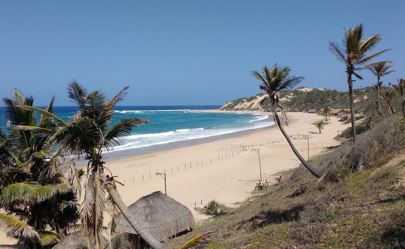 Photo of Praia de Jangamo with bright fine sand surface