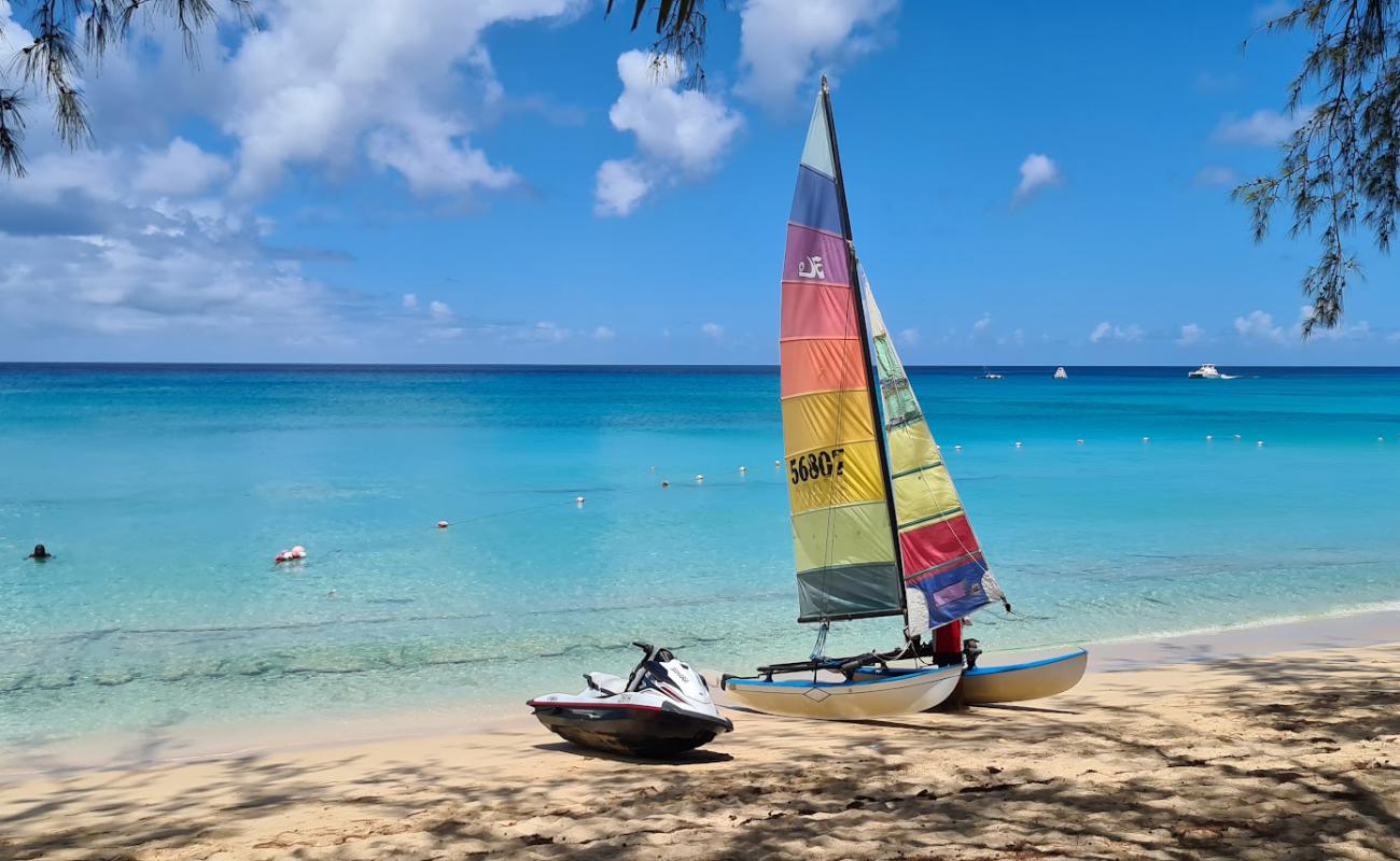 Photo of Mullins beach with bright fine sand surface