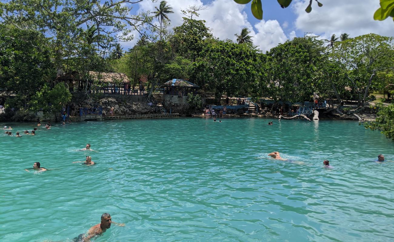 Photo of Blue Lagoon with concrete cover surface