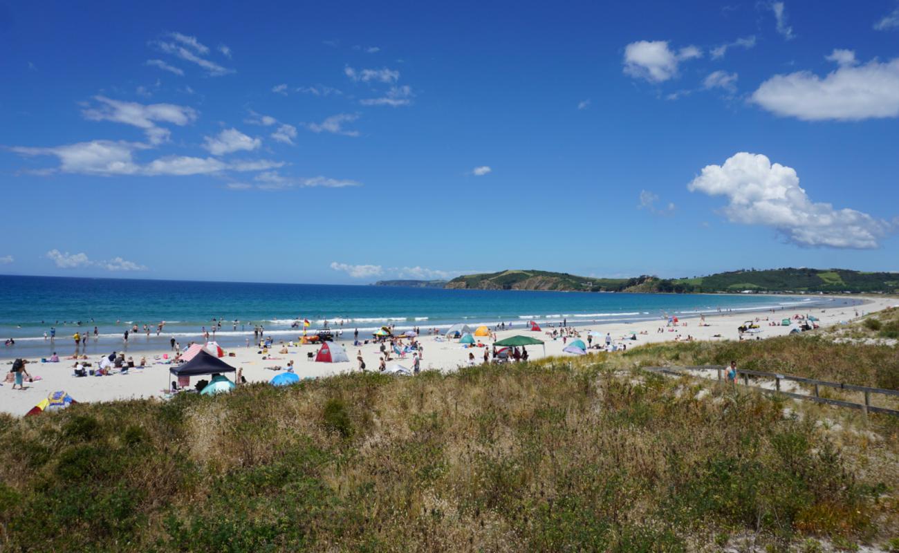 Photo of Omaha Beach with bright sand surface