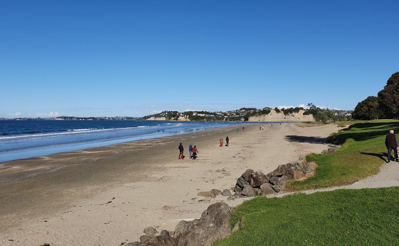 Photo of Orewa Beach with bright sand surface