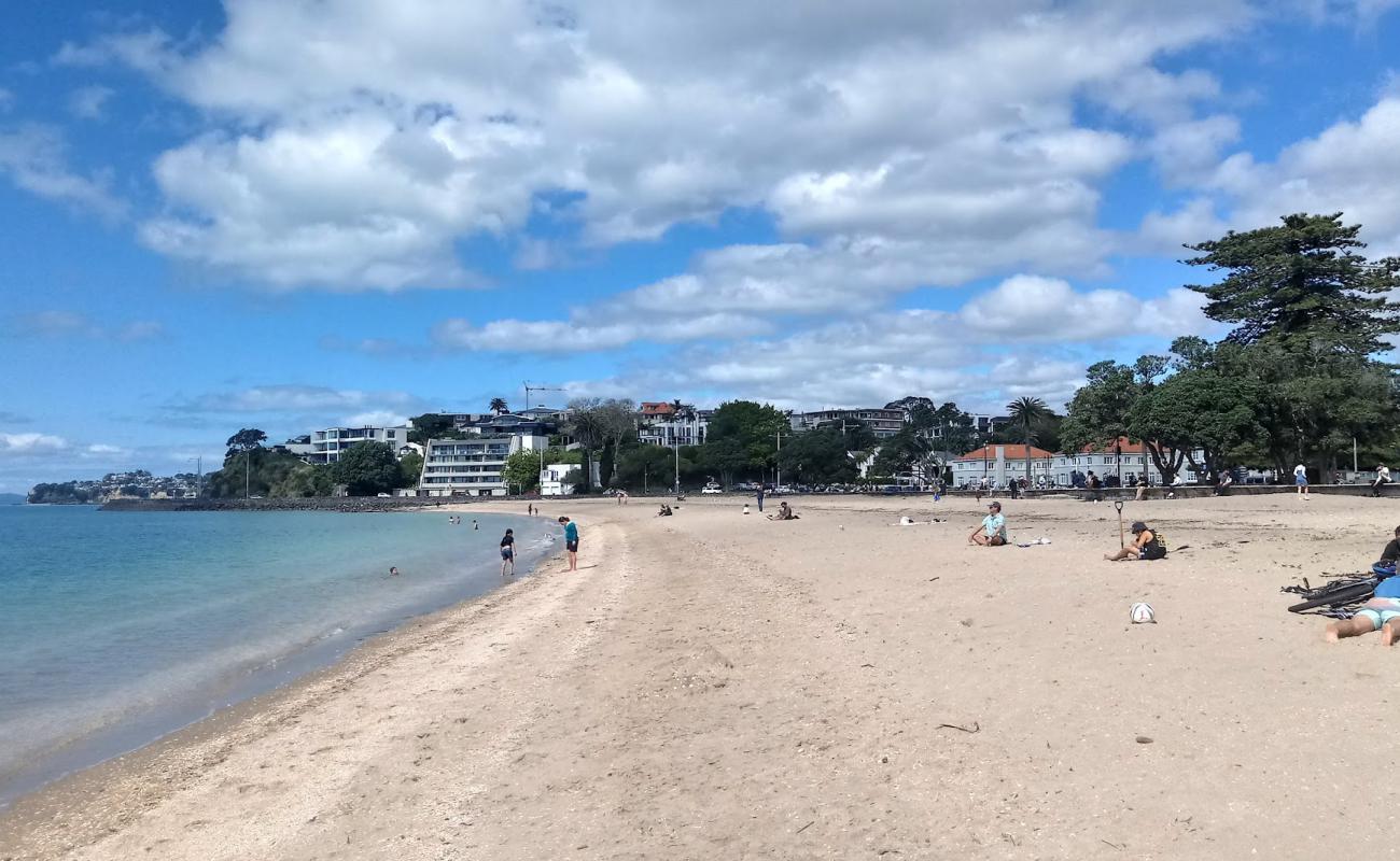 Photo of Mission Bay Beach with bright shell sand surface