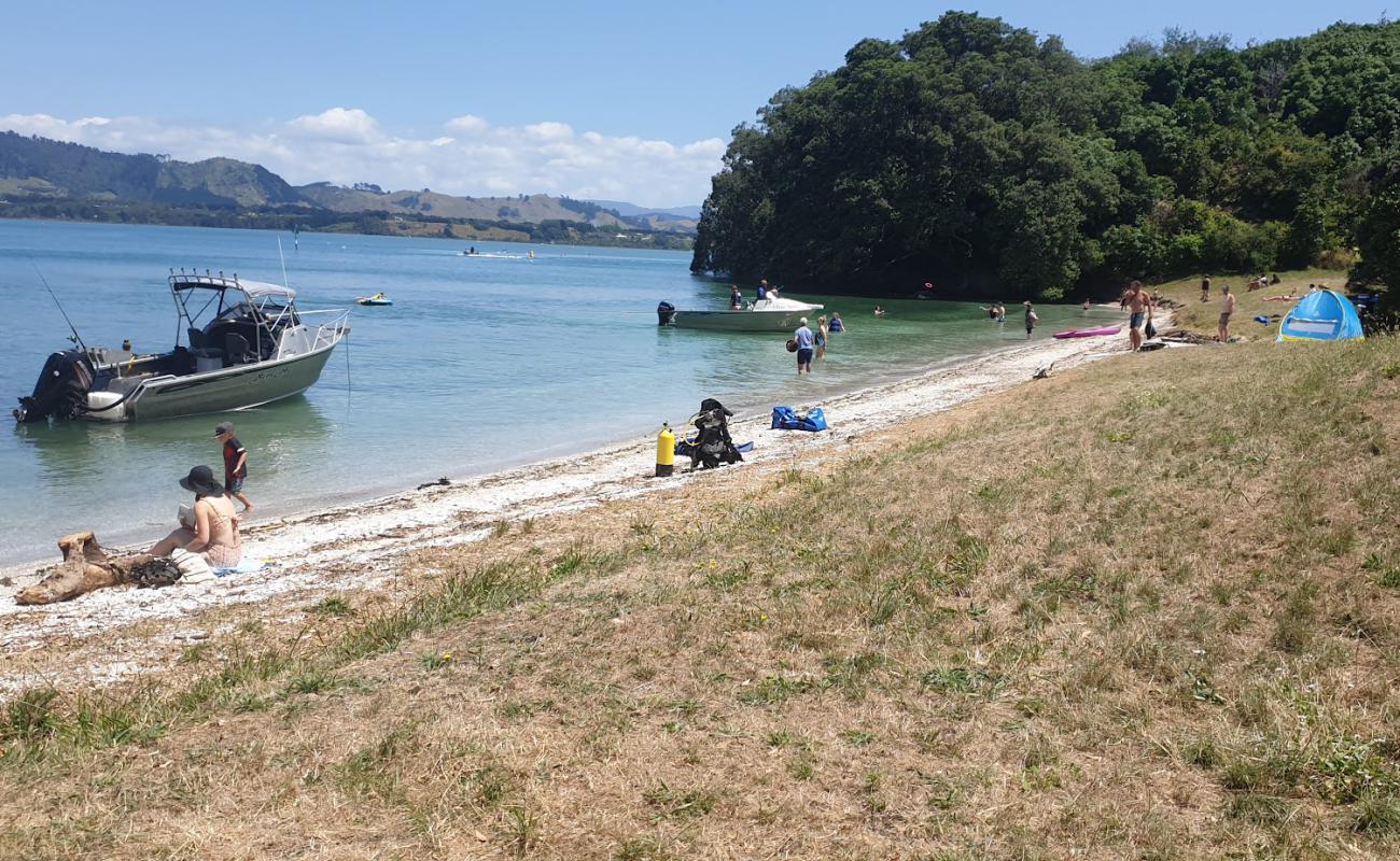 Photo of Shelly Bay with bright shell sand surface