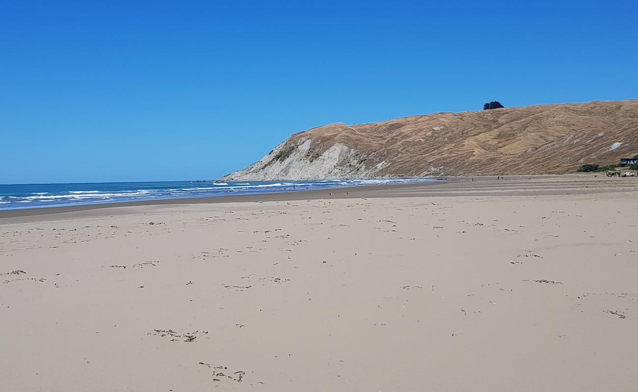 Photo of Porangahau Beach with bright sand surface