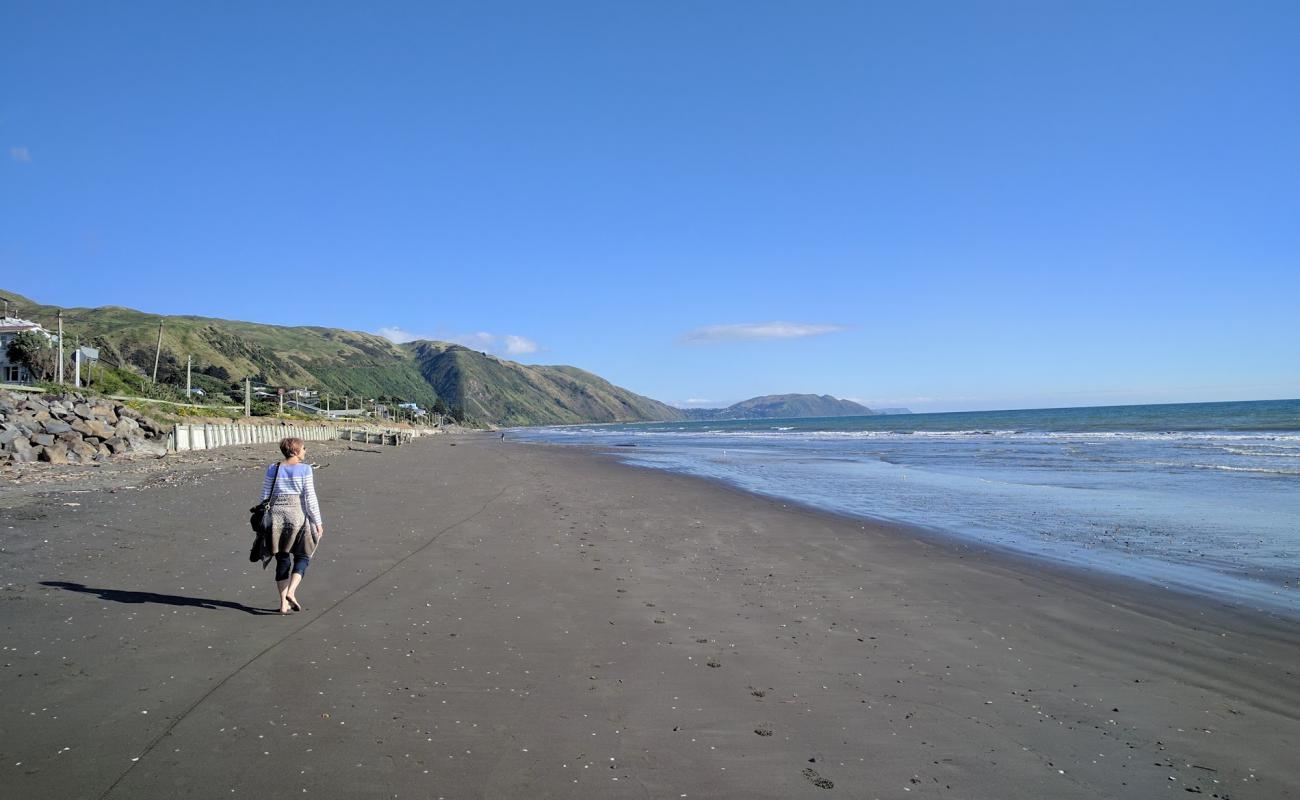 Photo of Paekakariki Beach with gray sand surface