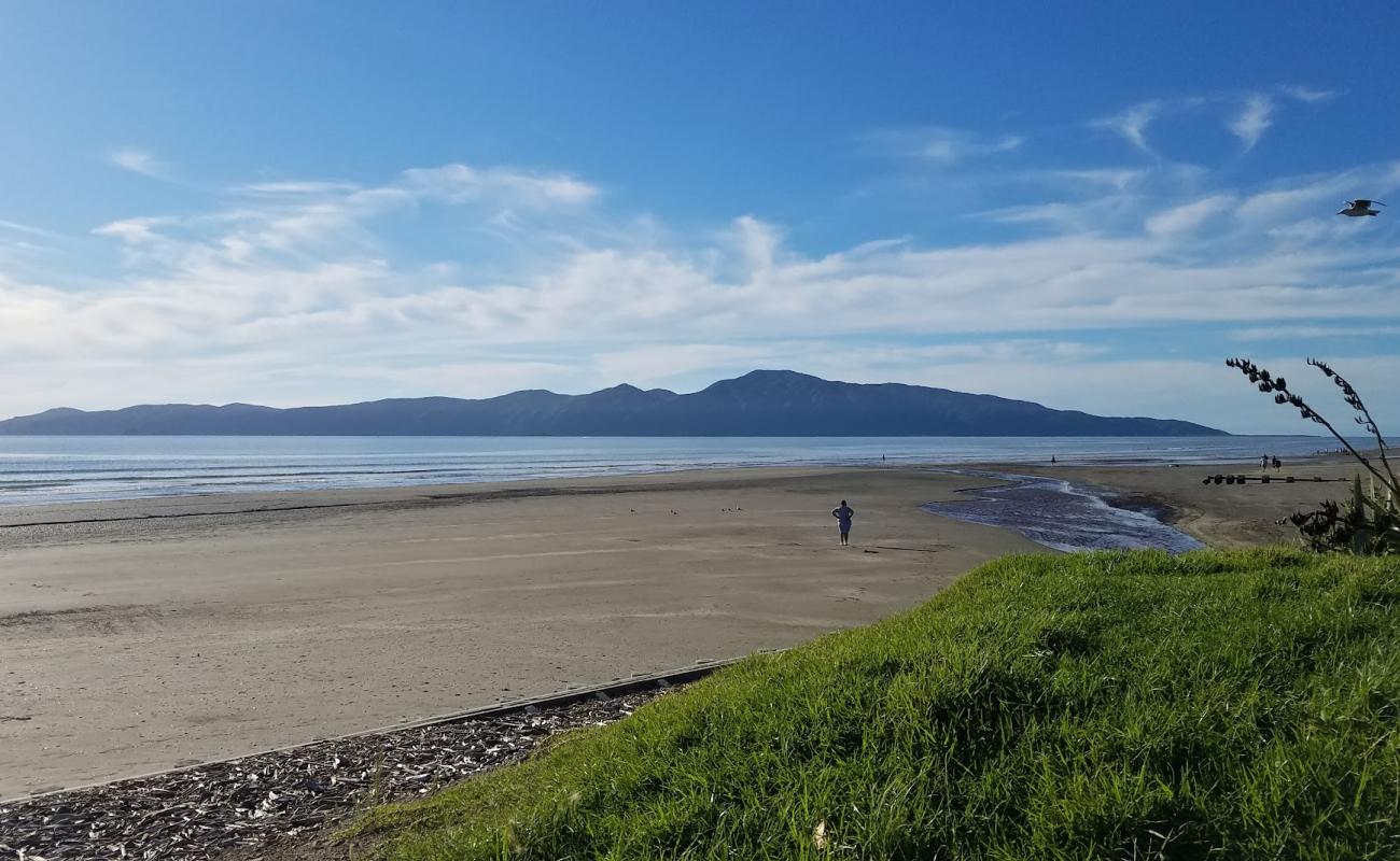 Photo of Raumati Beach with gray sand surface