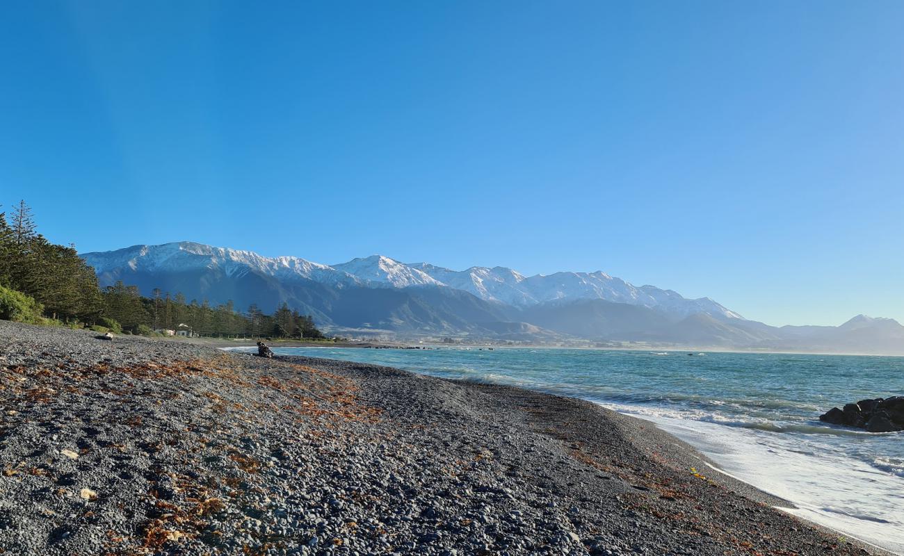 Photo of Kaikoura Beach with gray pebble surface