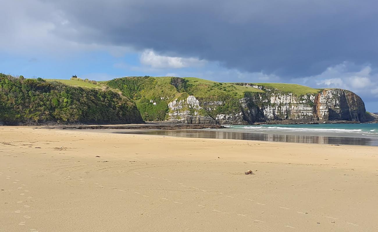 Photo of Jacks Bay with bright sand surface