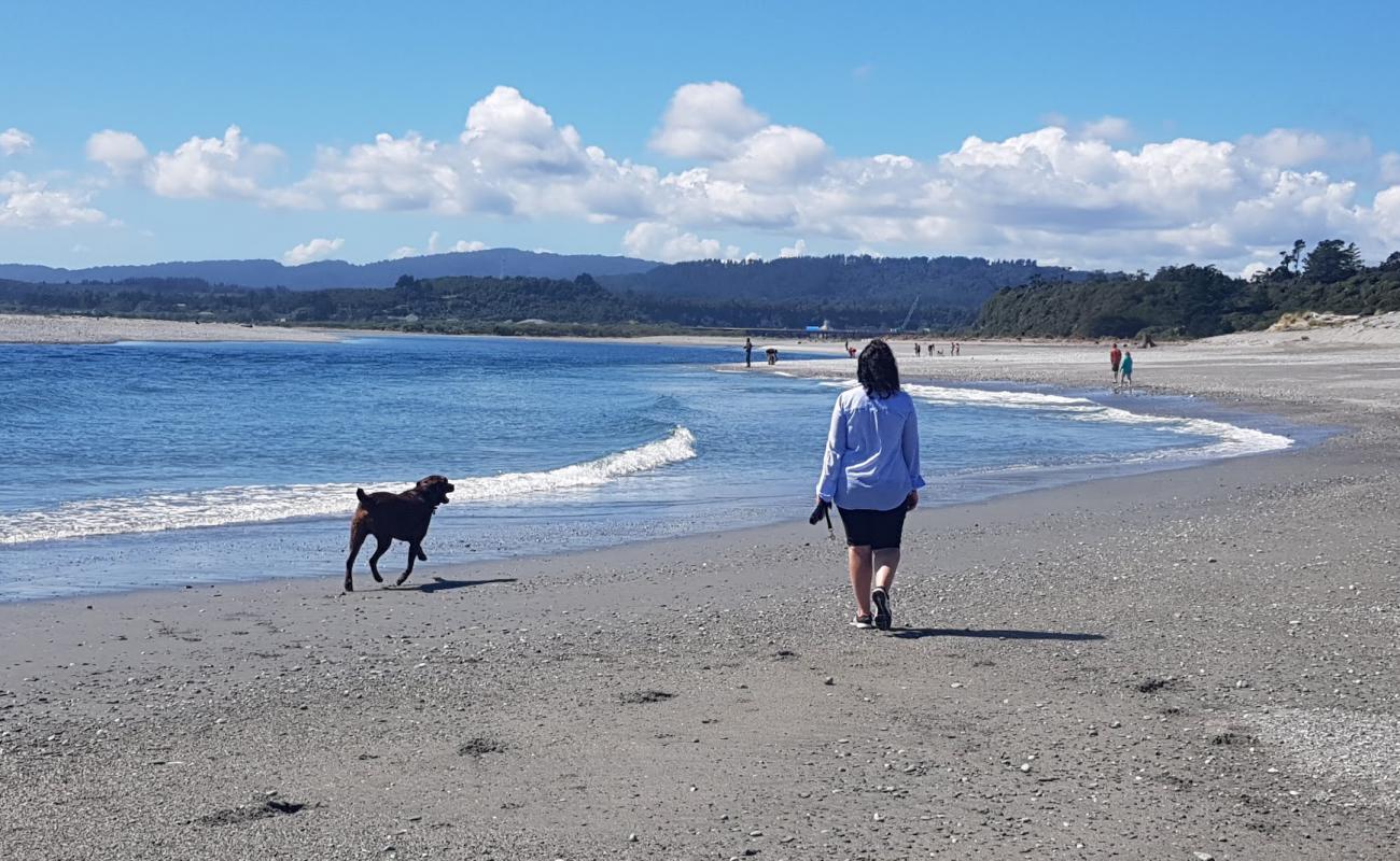 Photo of Serpentine Beach with gray sand &  pebble surface