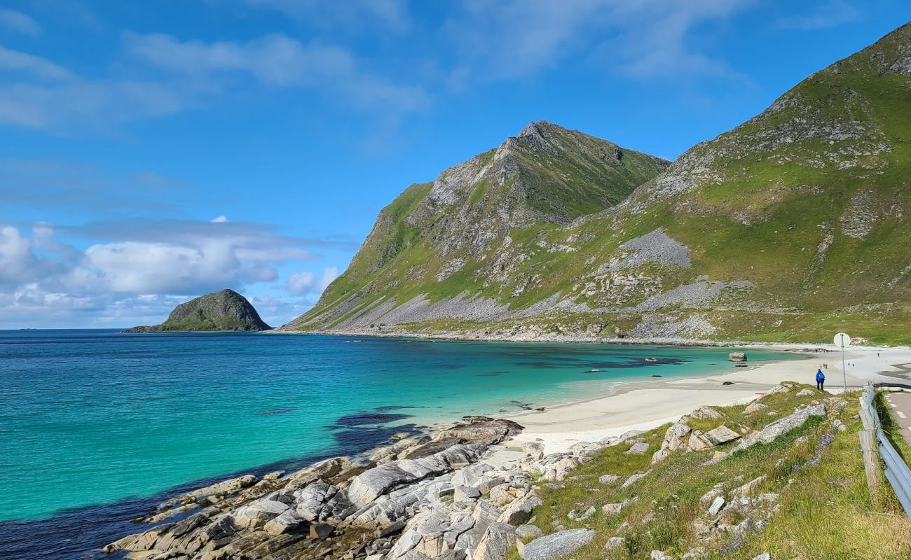 Photo of Haukland Beach with bright sand surface