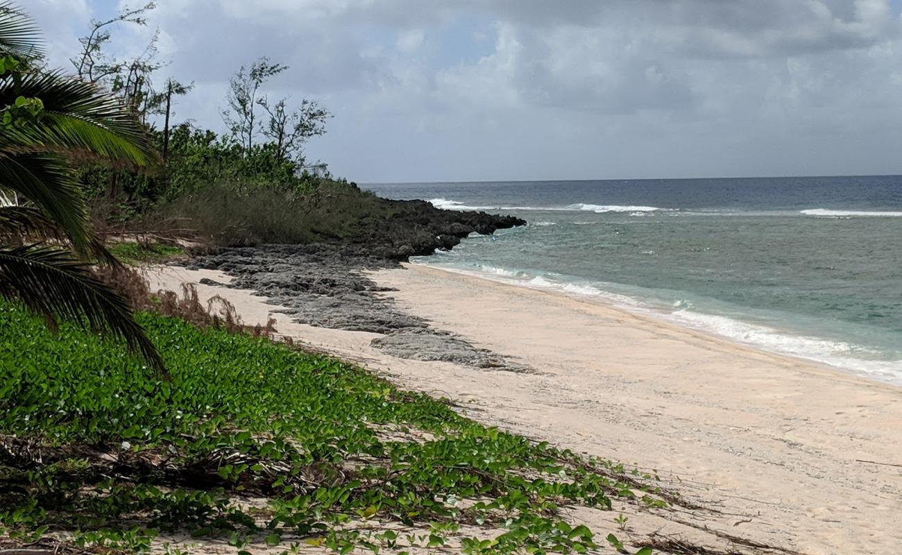 Photo of Marine Beach with bright sand & rocks surface