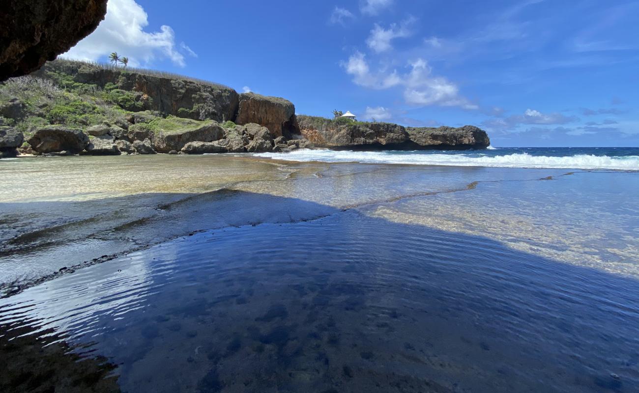 Photo of Jeffrey's Beach with light sand &  pebble surface