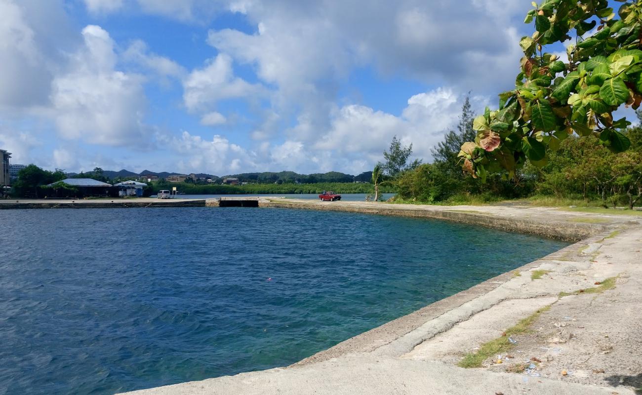 Photo of T-Dock Beach with concrete cover surface